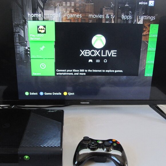 Xbox 360 E Video Game System w/ Controller Game model